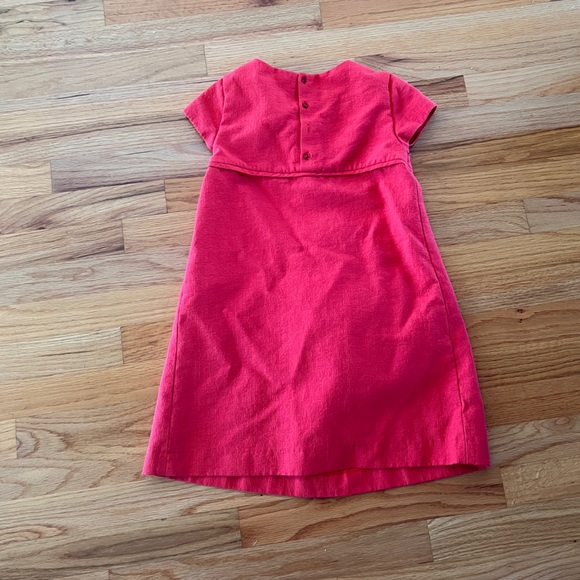Zara red mini dress with a bow and short sleeves. Small girl size 9/10 - Picture 3 of 6